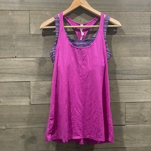 0822 Lululemon - Sports Bra with Tank Top